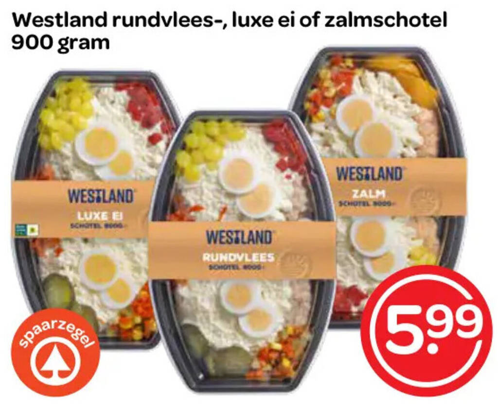 Westland Rundvlees Luxe Ei Of Zalmschotel Gram Aanbieding Bij Spar