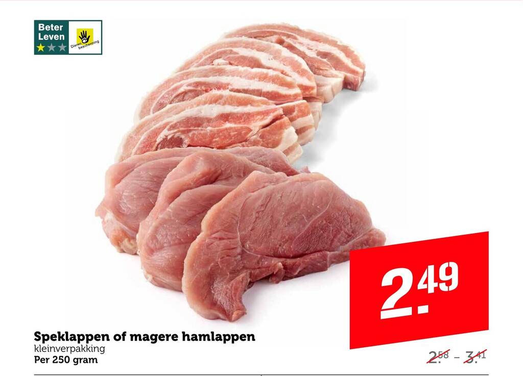 Speklappen Of Magere Hamlappen Aanbieding Bij Coop