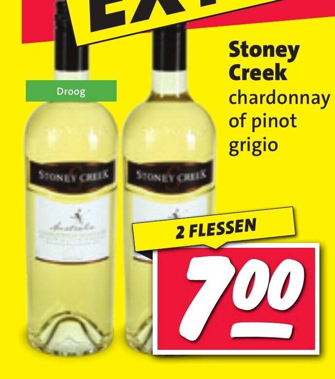 Stoney Creek Chardonnay Of Pinot Grigio Aanbieding Bij Nettorama