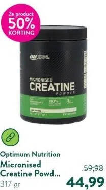 Micronised Creatine Powder Unflavored Aanbieding Bij Holland Barrett