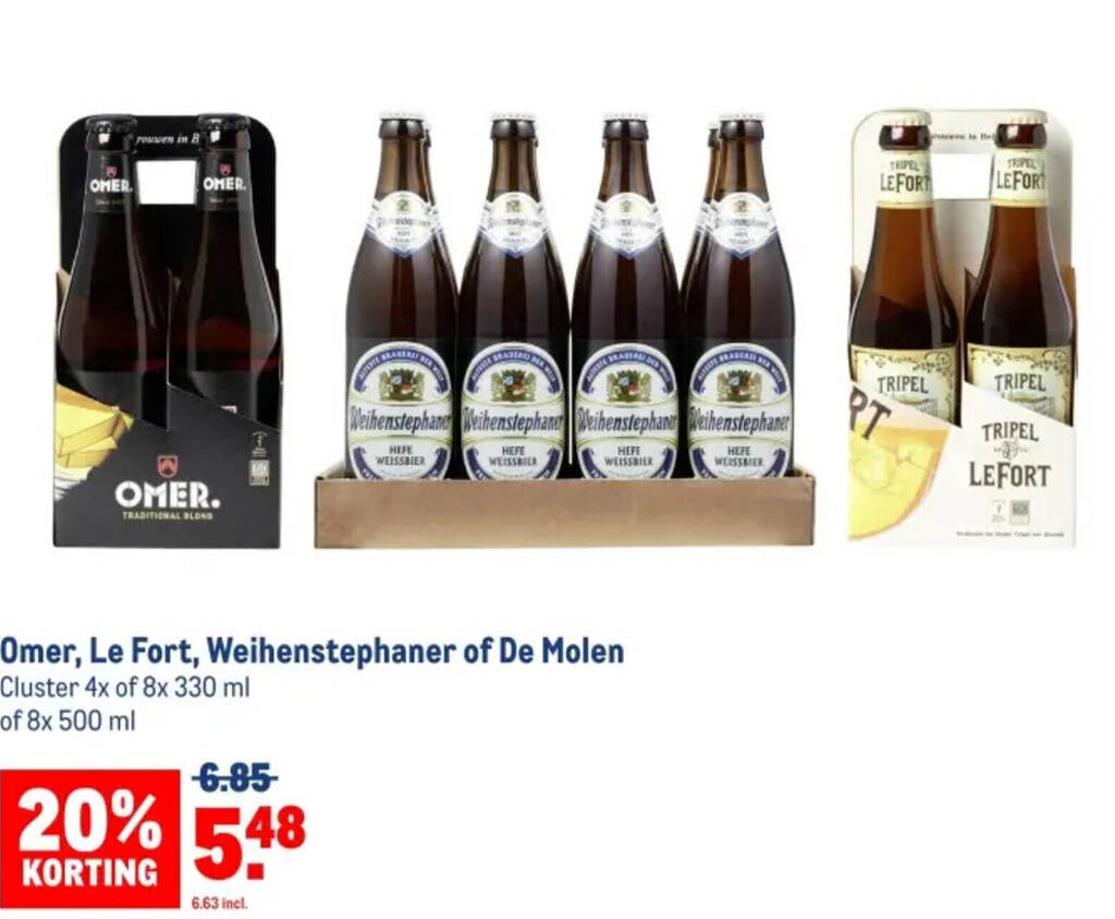 Omer Le Fort Weihenstephaner Of De Molen Aanbieding Bij Makro