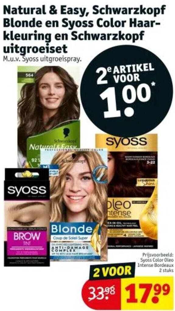 Natural Easy Schwarzkopf Blonde En Syoss Color Haarkleuring En