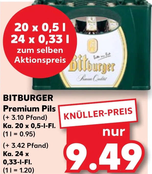 BITBURGER Premium Pils Aanbieding Bij Kaufland DE