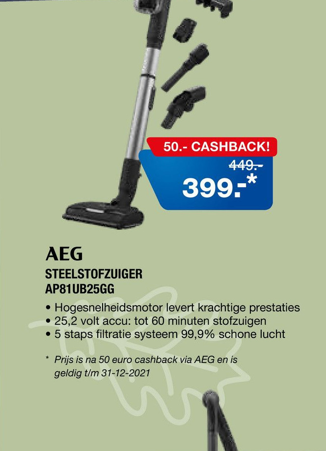 Aeg Steelstofzuiger Ap Ub Gg Aanbieding Bij Electroworld