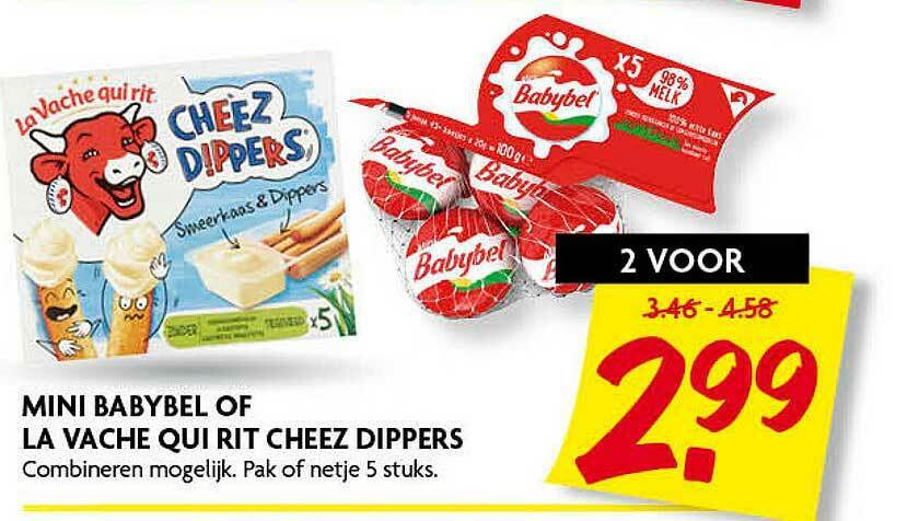 Mini Babybel Of La Vache Qui Rit Cheez Dippers Aanbieding Bij Dekamarkt