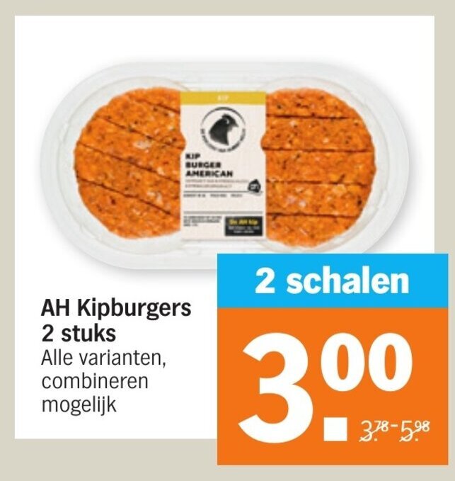 Ah Kipburgers Stuks Aanbieding Bij Albert Heijn