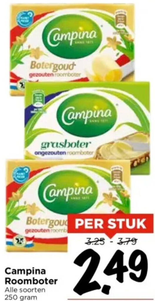 Campina Roomboter G Aanbieding Bij Vomar Voordeelmarkt