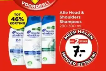 Alle Head Shoulders Shampoos 280 300 Ml Aanbieding Bij Vomar