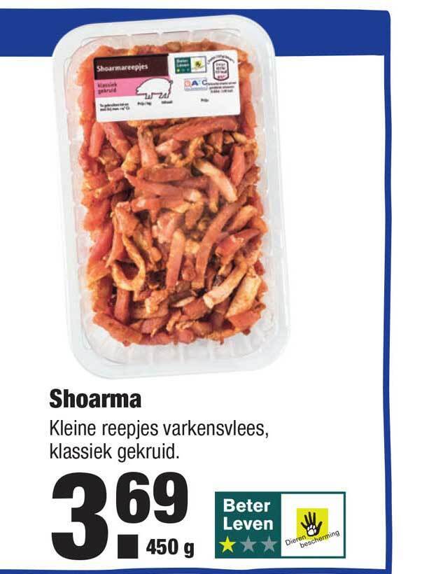 Shoarma 450 Gram Aanbieding Bij ALDI