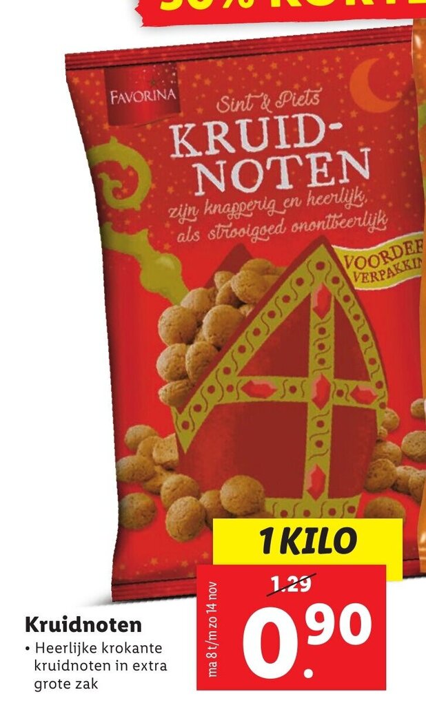 Kruidnoten Aanbieding Bij Lidl