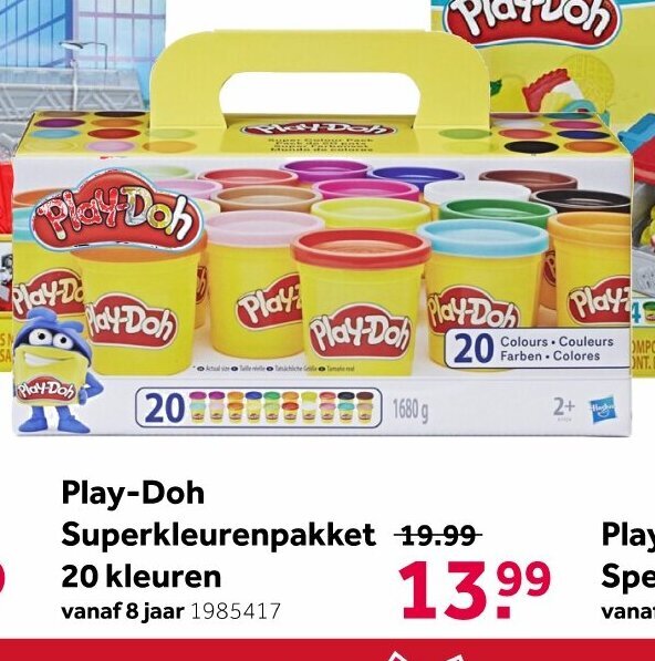 Play Doh Superkleurenpakket 20st Aanbieding Bij Intertoys