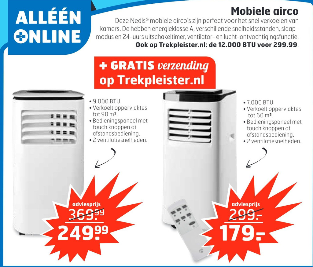 Mobiele Airco Aanbieding Bij Trekpleister