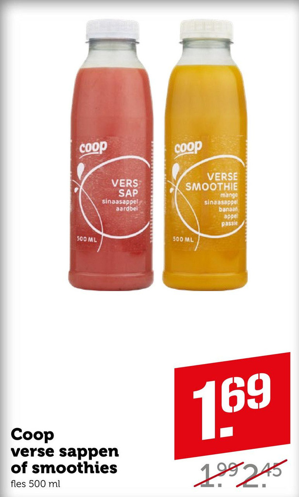 Coop Verse Sappen Of Smoothies Aanbieding Bij Coop