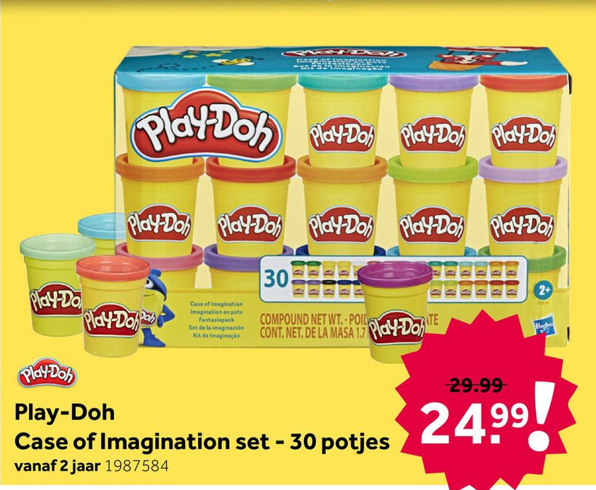 Play Doh Case Of Imagination Set 30 Potjes Aanbieding Bij Intertoys