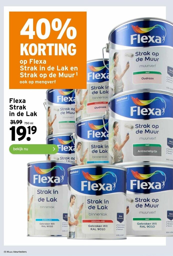 Flexa Strak In De Lak Ml Aanbieding Bij Gamma