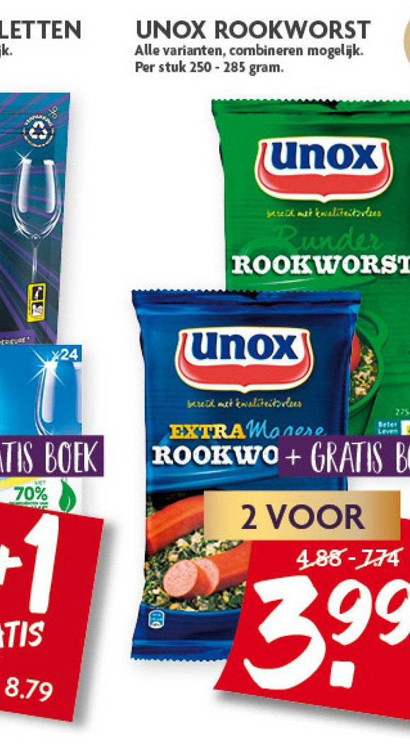 Unox Rookworst Aanbieding Bij Dekamarkt