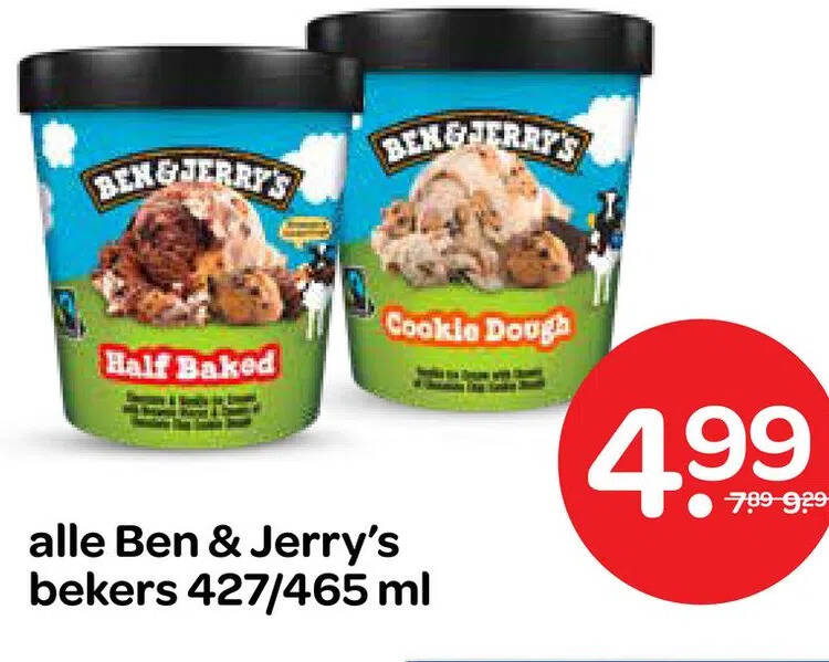 Alle Ben Jerry S Bekers Ml Aanbieding Bij Spar