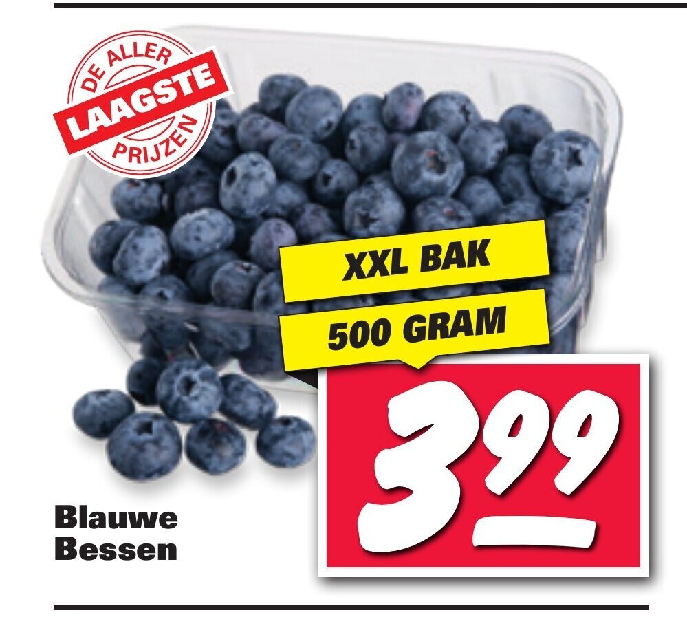 Blauwe Bessen 500 Gram Aanbieding Bij Nettorama