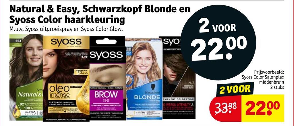 Natural Easy Schwarzkopf Blonde En Syoss Color Haarkleuring