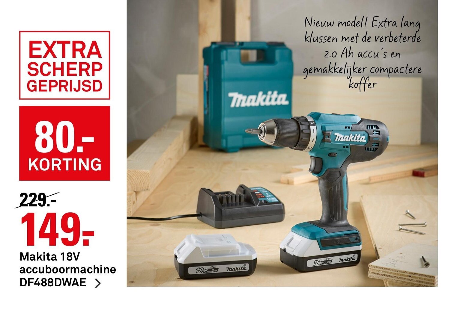 Makita V Accuboormachine Df Dwae Aanbieding Bij Karwei