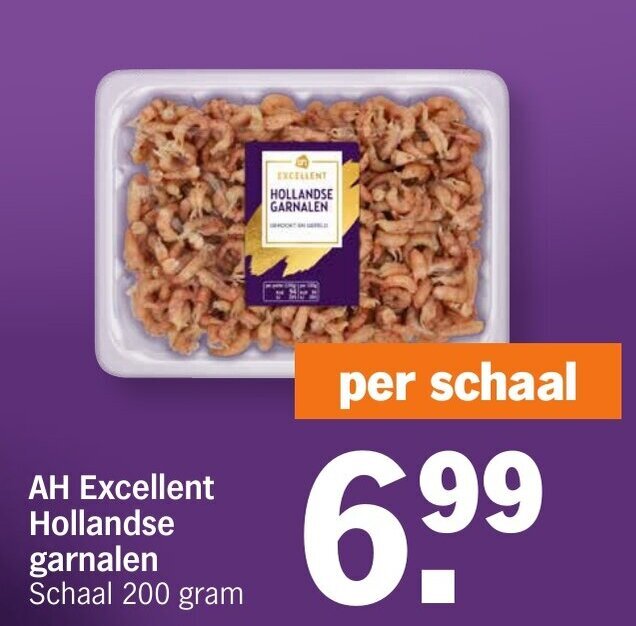 Ah Excellent Hollandse Garnalen Gram Aanbieding Bij Albert Heijn