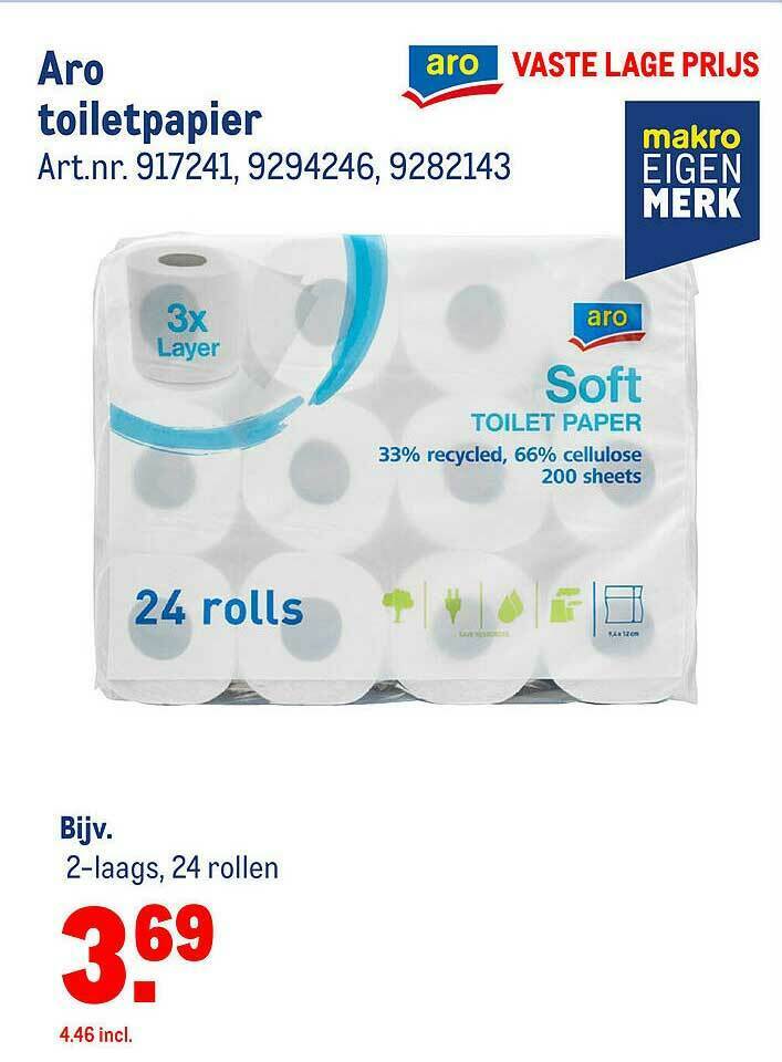 Aro Toiletpapier Aanbieding Bij Makro