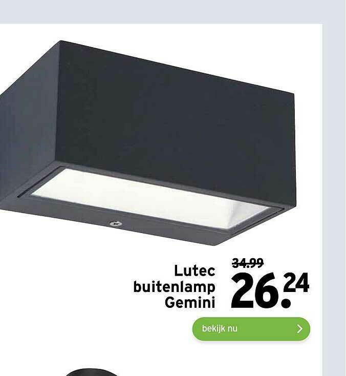 Lutec Buitenlamp Gemini Aanbieding Bij Gamma