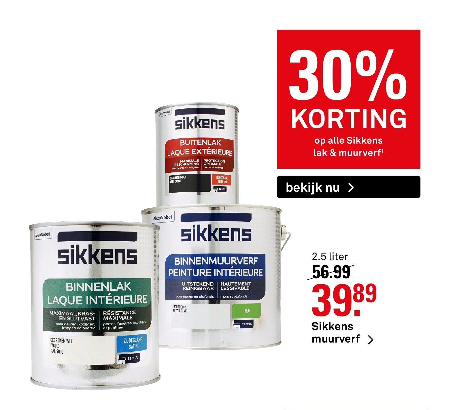 Sikkens Muurverf Liter Aanbieding Bij Karwei