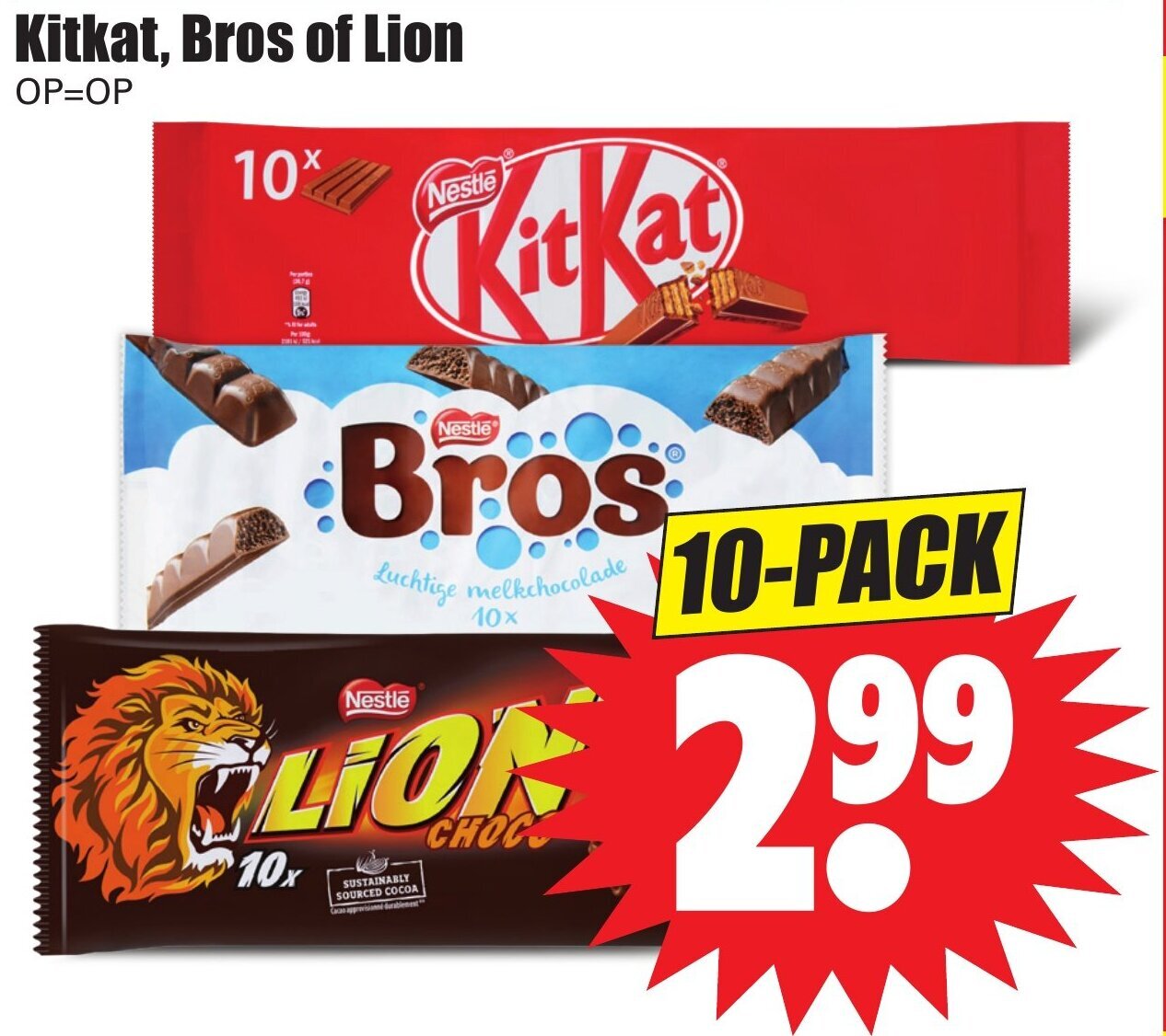 Kitkat Bros Of Lion Aanbieding Bij Dirk