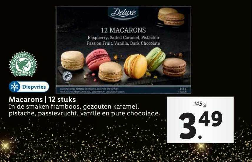 Deluxe Macarons 12 Stuks Aanbieding Bij Lidl