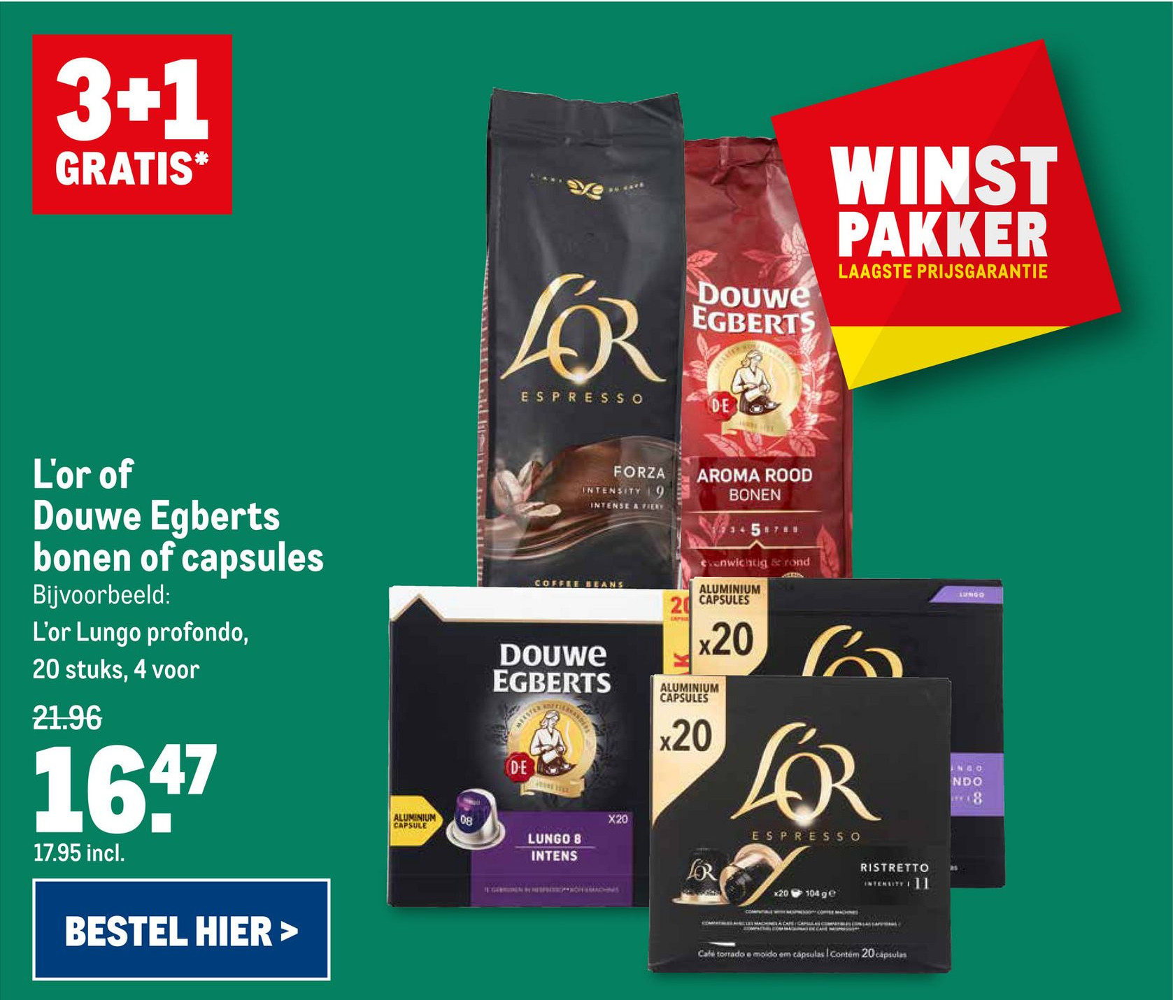 L Or Of Douwe Egberts Bonen Of Capsules Aanbieding Bij Makro