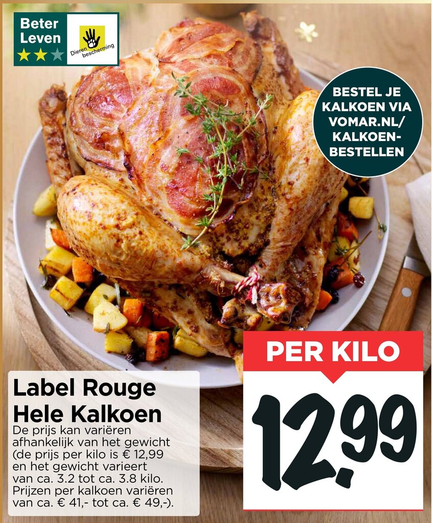 Label Rogue Hele Kalkoen Aanbieding Bij Vomar Voordeelmarkt