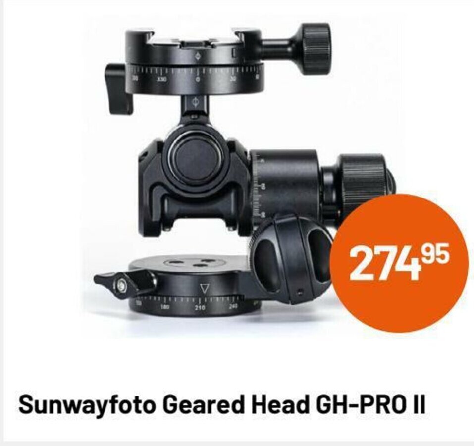 Sunwayfoto Geared Head Gh Pro Ii Aanbieding Bij Kamera Express