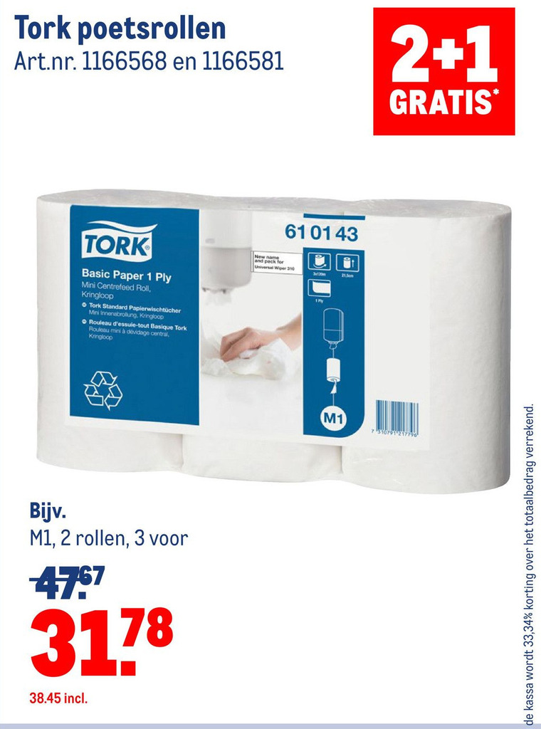 Tork Poetsrollen Aanbieding Bij Makro