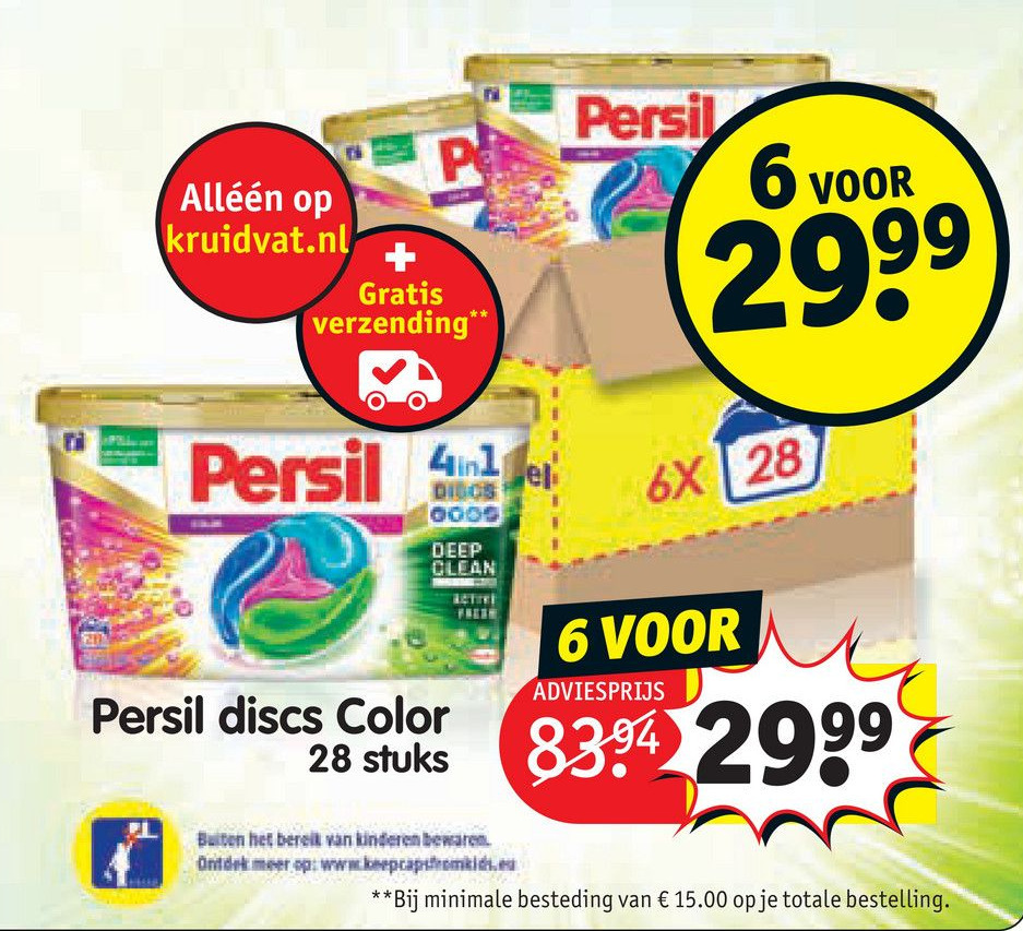 Persil Discs Color Stuks Aanbieding Bij Kruidvat