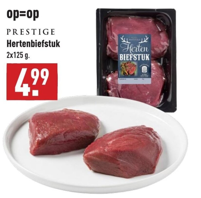 Hertenbiefstuk 2 125 Gr Aanbieding Bij ALDI