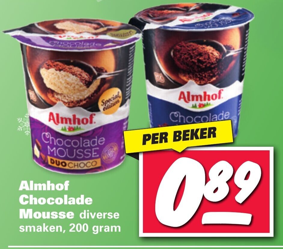 Almhof Chocolade Mousse 200g Aanbieding Bij Nettorama