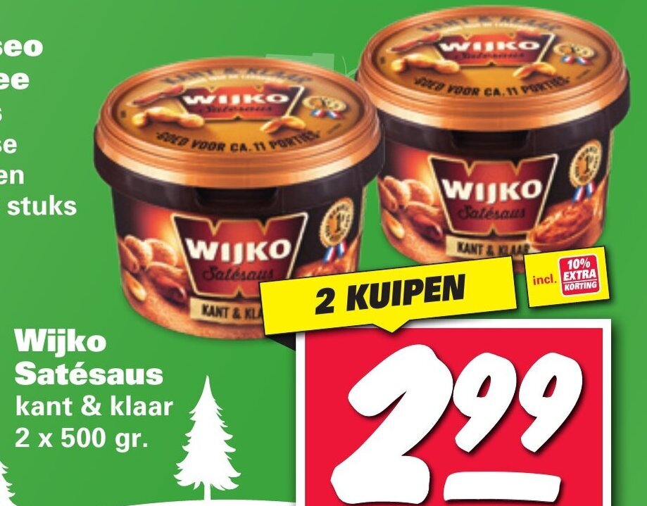 Wijko Satesaus 500g Aanbieding Bij Nettorama