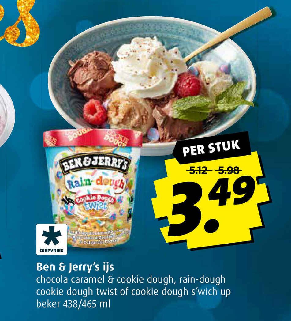 Ben Jerry S Ijs 438 465 Ml Per Stuk Aanbieding Bij Boni