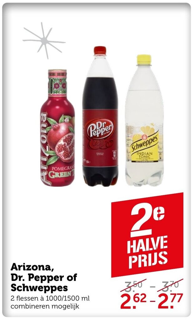 Arizona Dr Pepper Of Schweppes Aanbieding Bij Coop