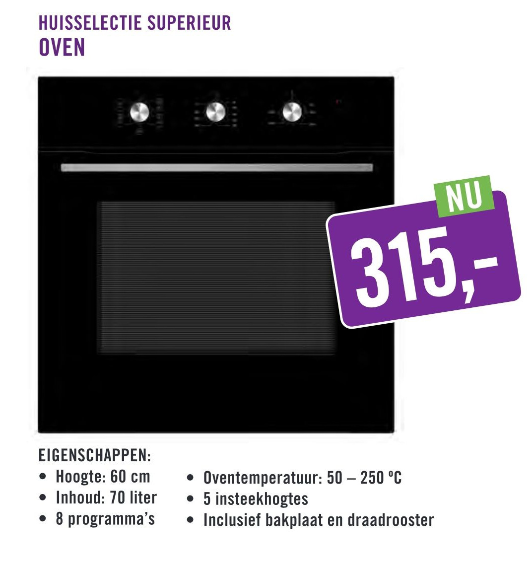 Huisselectie Superieur Oven Aanbieding Bij Keukendepot