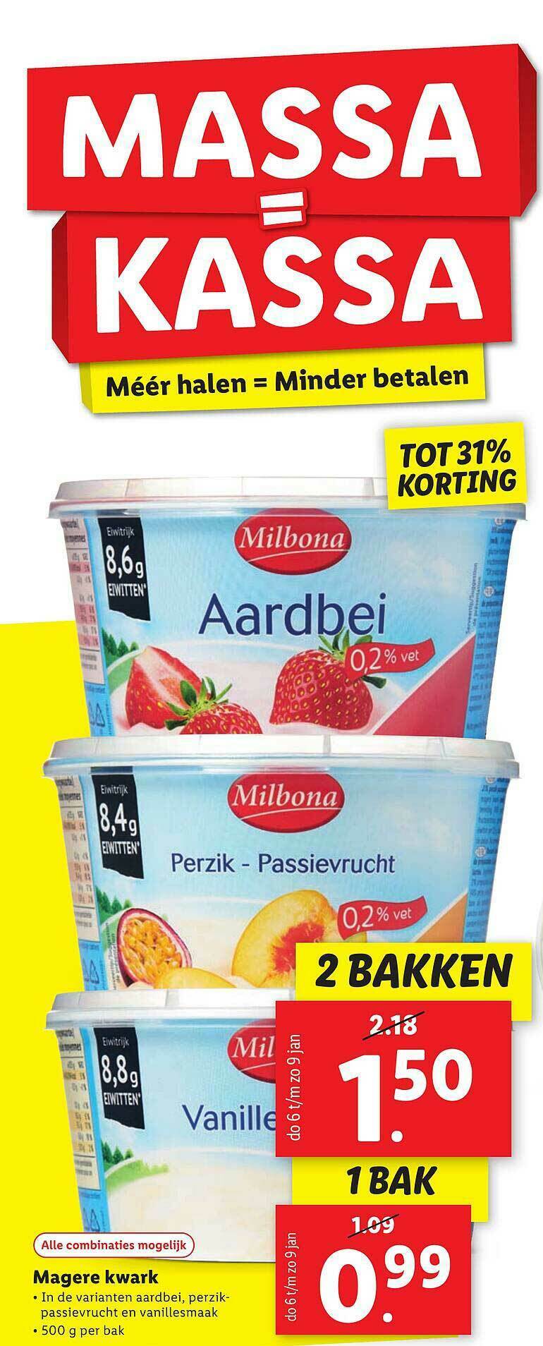 Milbona Magere Kwark Tot Korting Aanbieding Bij Lidl