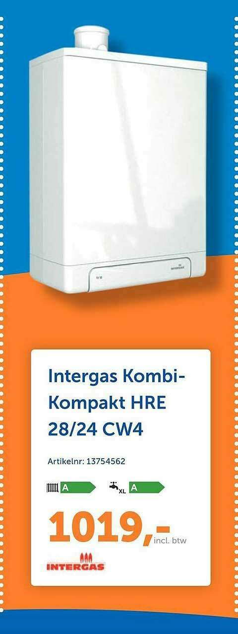 Intergas Kombi Kompakt HRE 28 24 CW4 Aanbieding Bij Warmteservice