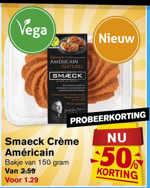 Smaeck Cr Me Am Ricain Aanbieding Bij Hoogvliet