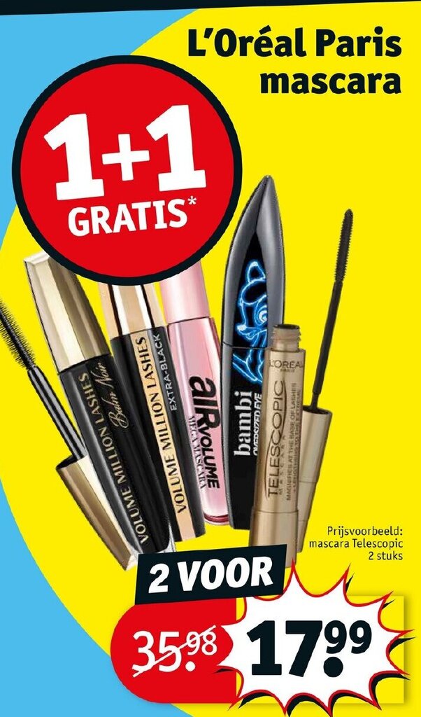 L Oreal Paris Mascara Aanbieding Bij Kruidvat