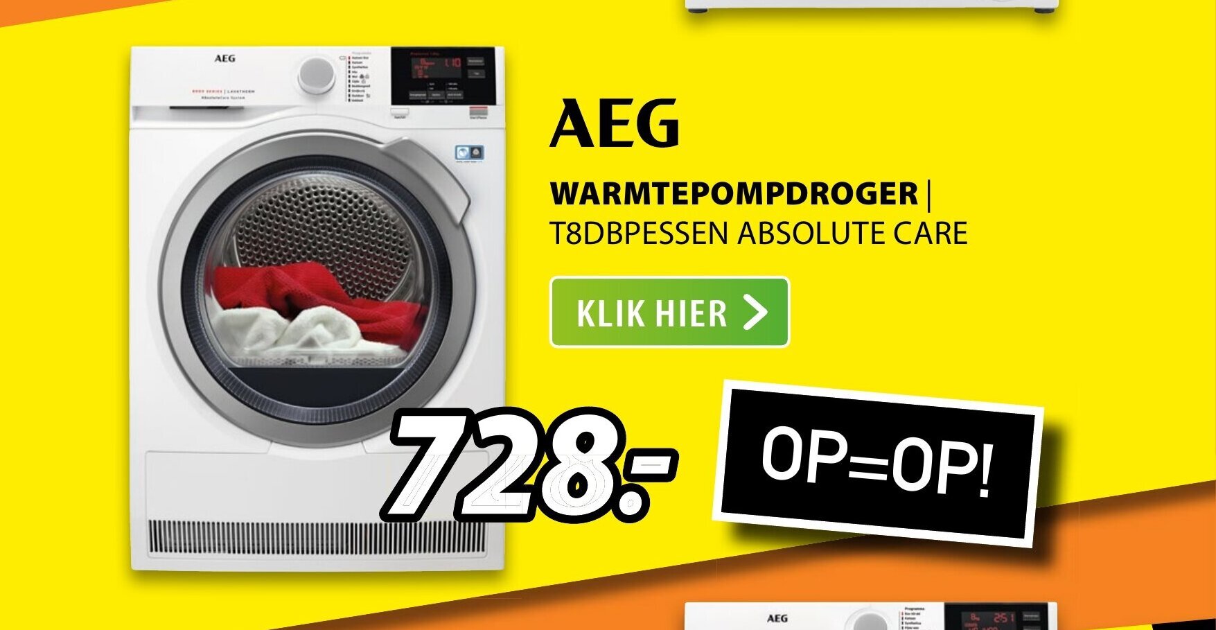 Aeg Warmtepompdroger T Dbpessen Absolute Care Aanbieding Bij Expert