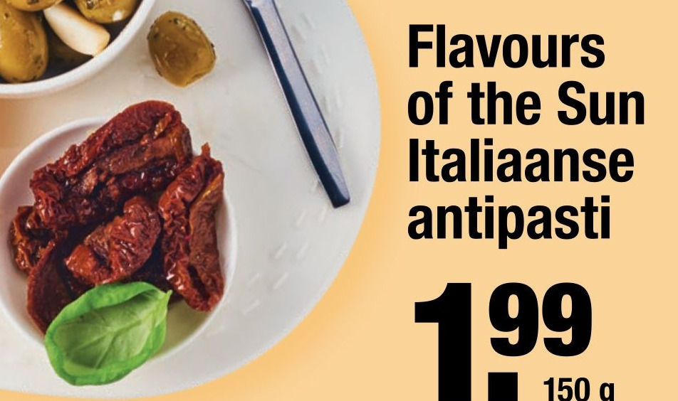 Flavours Of The Sun Italiaanse Antipasti 150g Aanbieding Bij ALDI