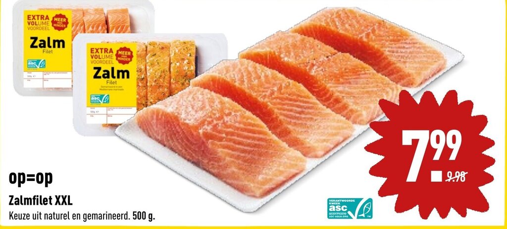 Zalmfilet XXL 500g Aanbieding Bij ALDI