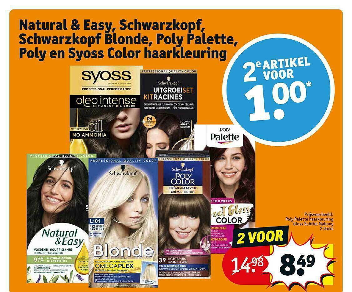 Natural Easy Schwarzkopf Schwarzkopf Blonde Poly Palette Poly En