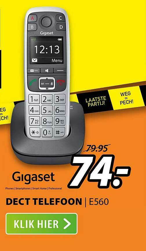 Gigaset Dect Telefoon E560 Aanbieding Bij Expert